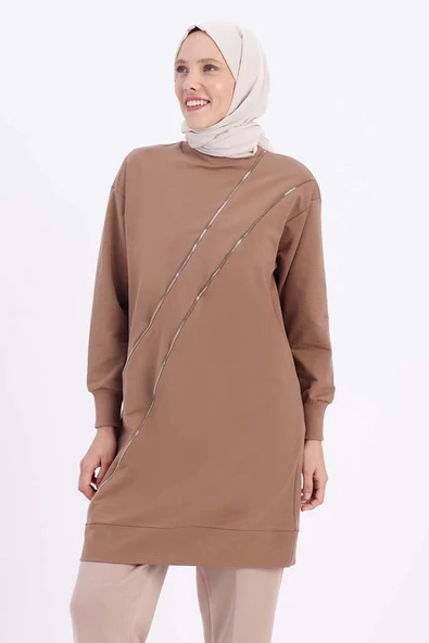 Vizon-Süs Fermuarlı Tunik ürün görseli