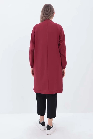 Gül-Aksesuar Cepli Sweat Tunik - Resim 4