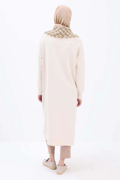 Taş-Tüvit Garnili Sweat Tunik - 4