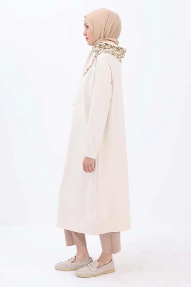 Taş-Tüvit Garnili Sweat Tunik - 3
