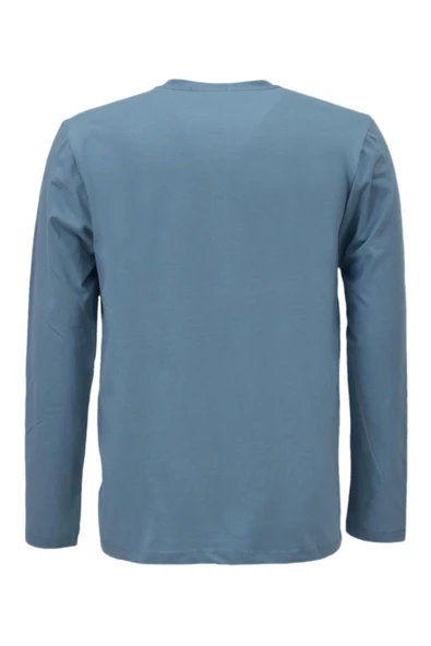 Erkek Spor Mevsimlik Sıfır Yaka Sweatshirt BGL-ST03936 - Resim 10