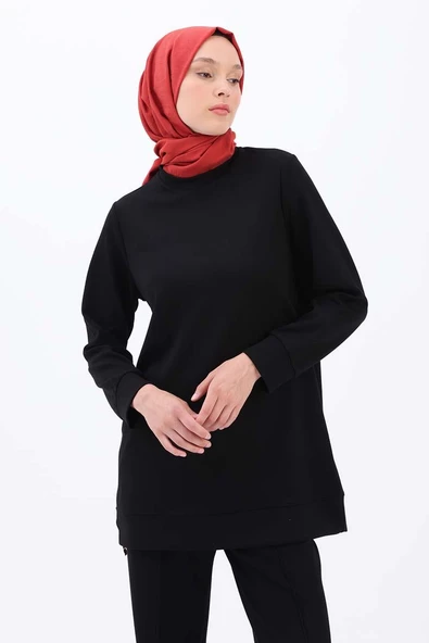 Siyah-Garni Piliseli Tunik ürün görseli