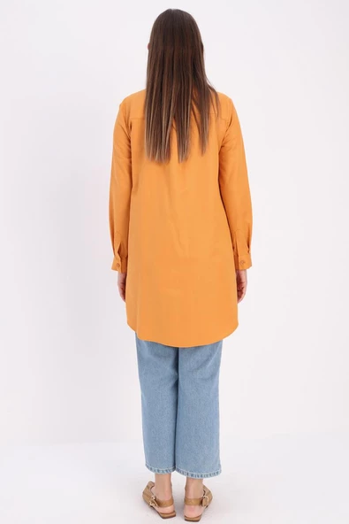 Taba-Gizli Patlı Gömlek Tunik - Resim 4