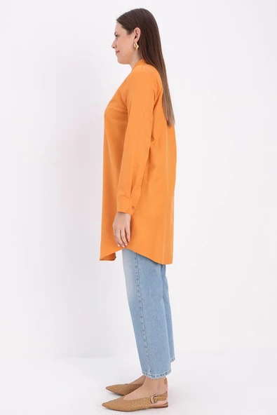 Taba-Gizli Patlı Gömlek Tunik - Resim 3