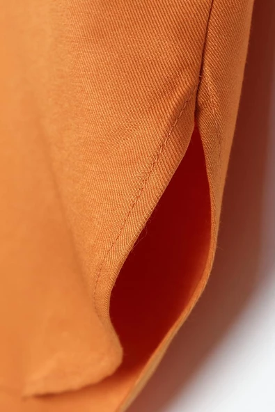 Soft Turuncu-Oversize Basic Gömlek - Resim 5