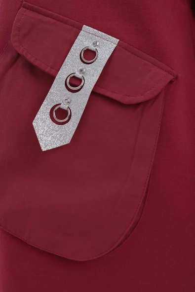 Gül-Aksesuar Cepli Sweat Tunik - Resim 5