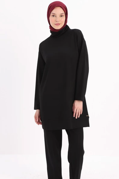 Siyah-Balıkçı Yaka Tunik