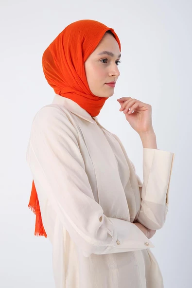 Ekru-Geniş Manşetli Gizli Patlı Gömlek Tunik - 5