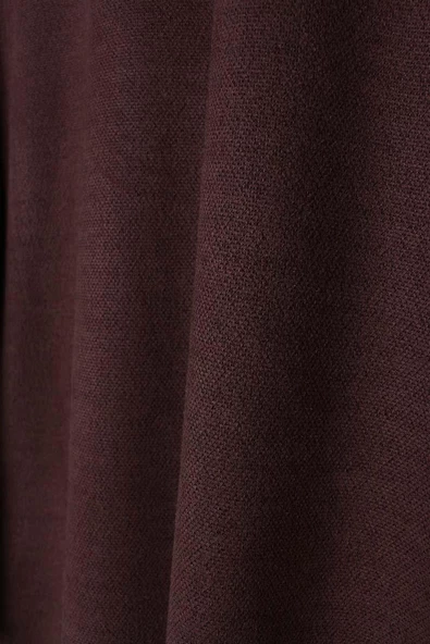 Kahve-Yaka Ve Kolları Toka Detaylı Tunik - Resim 9