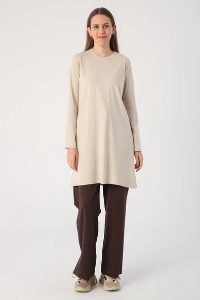 Taş-Basic Pamuklu Süprem Sweat Tunik - Resim 2