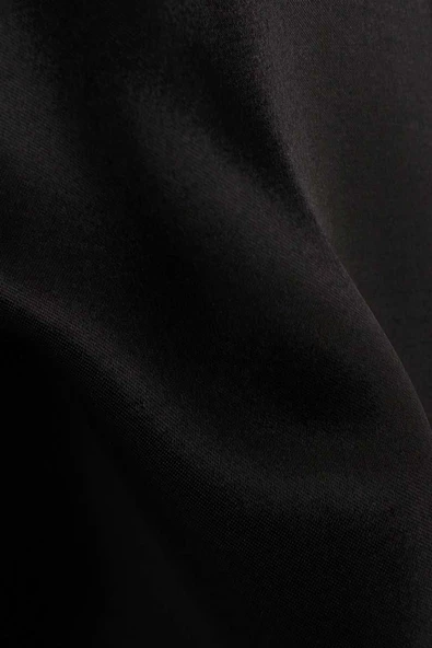 Siyah-Hakim Yaka Yanları Yırtmaçlı Gömlek - Resim 8