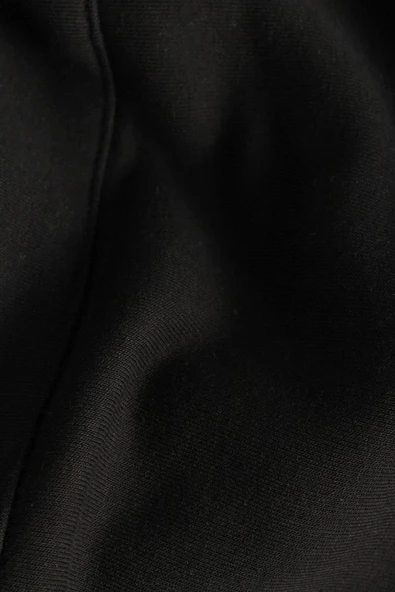 Siyah-Çıtçıt Yakalı Ribana Detaylı Şardonlu Sweat - Resim 8