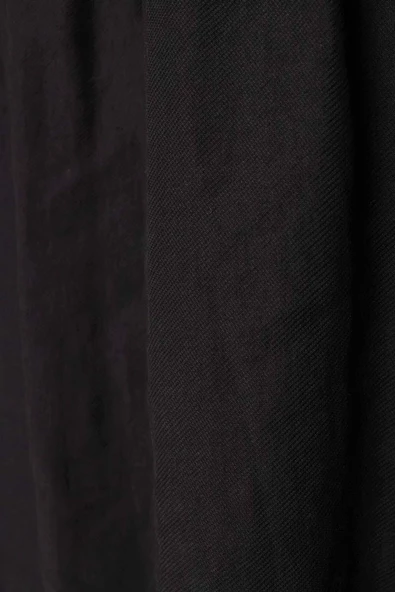 Siyah-Yarım Patlı Robalı Yırtmaçlı Tunik - Resim 6