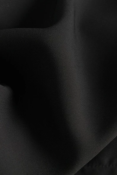 Siyah-Belden Bağlama Detaylı Gömlek Tunik - Resim 11