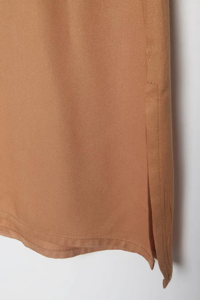 Camel-Reglan Kol Gömlek Tunik - Resim 5
