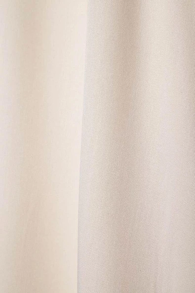 Ekru-Geniş Manşetli Kemerli Tunik - Resim 7