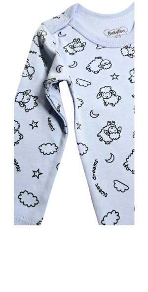 Dreams Kuzulu Uzun Kollu Bebek Çıtçıtlı Body (BabyToo) - 3