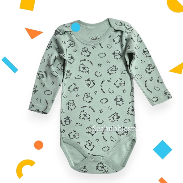 Dreams Kuzulu Uzun Kollu Bebek Çıtçıtlı Body (BabyToo) - 9