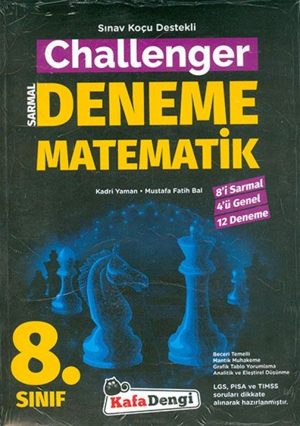 Kafa Dengi Yayınları 8. Sınıf Challenger Matematik 12li Deneme