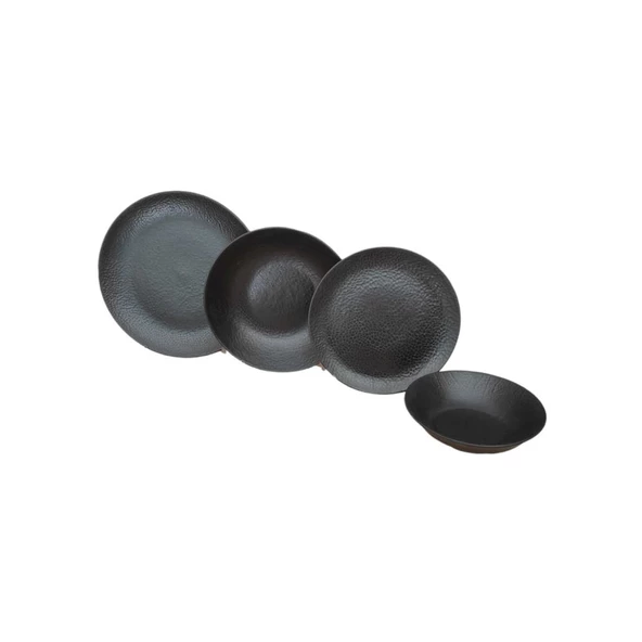 Rayo Glam 24 Parça Yemek Takımı Siyah - 2