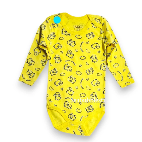 Dreams Kuzulu Uzun Kollu Bebek Çıtçıtlı Body (BabyToo) - 11