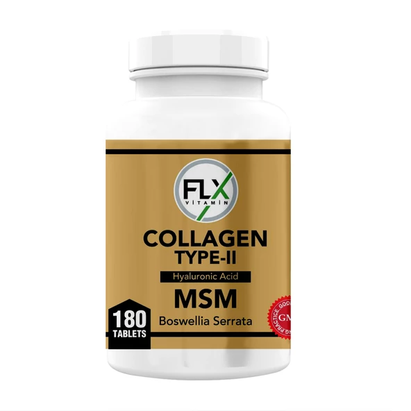Flx Collagen Type-II Hyaluronic Acid Msm Boswellia Serrata 180 Tablet