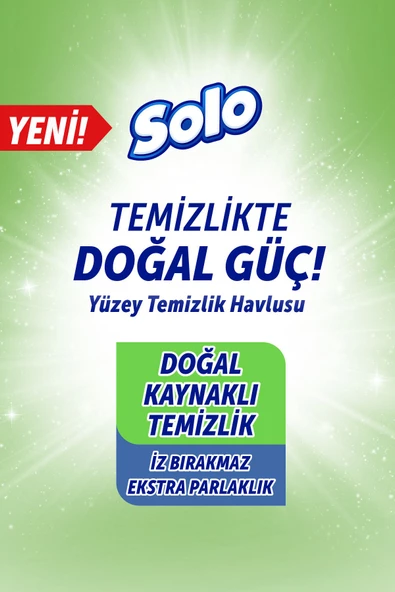 Solo Yüzey Temizleyici Havlu Okaliptus Cam Esintisi 100'lü 2 Adet - 3