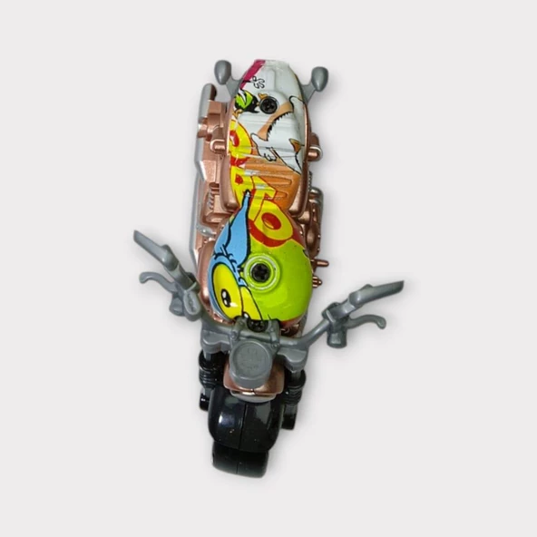 Çek Bırak Custom Motorsiklet 9 Cm - Rose Gold - Resim 3