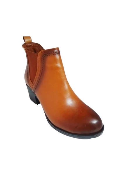 Scavia 636-24 Hakiki Deri Anatomik Fermuarlı Kadın Bot - Resim 4