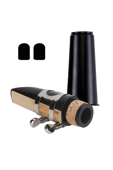 Midex SFR-25BB Si Bemol Bb Klarnet Ağızlık Bek Seti Silver (Bek Bilezik Kamış Kauçuk Ped Kapak) ürün görseli