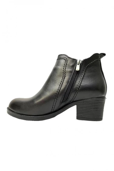 Scavia 636-24 Hakiki Deri Anatomik Fermuarlı Kadın Bot - Resim 2