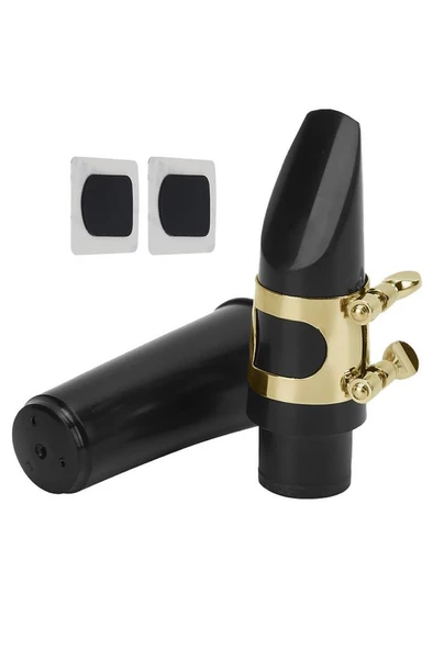 Midex SFR-1530A Klarnet Ağızlık Bek Seti Gold (Bek Bilezik Kamış Ped Kapak) - 2