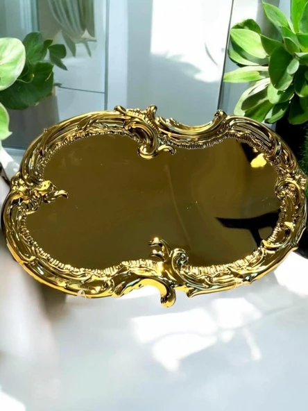 Royking Gold Kahve Sunum ve Servis Tepsisi 30x19 cm EYP 009 - 2