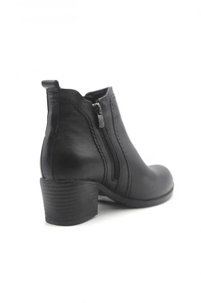 Scavia 636-24 Hakiki Deri Anatomik Fermuarlı Kadın Bot - Resim 3
