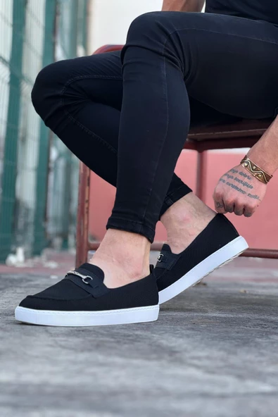 Wagoon WG060 Siyah Triko Babet Erkek Casual Ayakkabı - 2