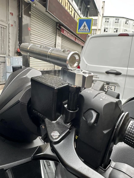 NAVİGASYON TUTUCU HONDA FORZA HSB-3050 ÇOK KULLANIMLI APARAT NİKEL - 2