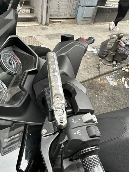 NAVİGASYON TUTUCU HONDA FORZA HSB-3050 ÇOK KULLANIMLI APARAT NİKEL - 3