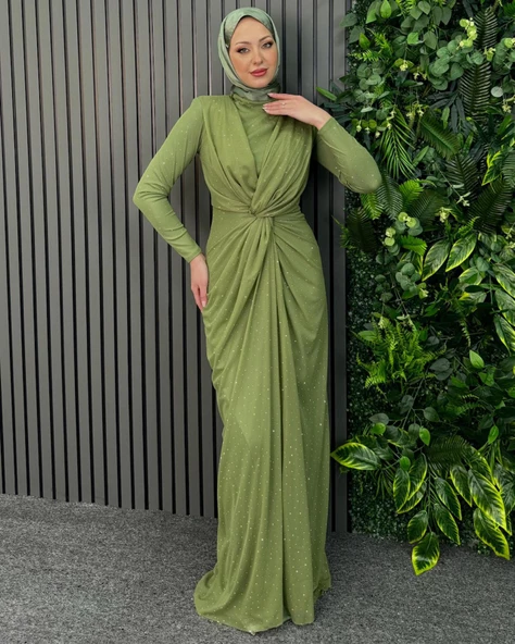 24Y4769 HENNİN ABİYE ELBİSE GLORİA TAŞLI