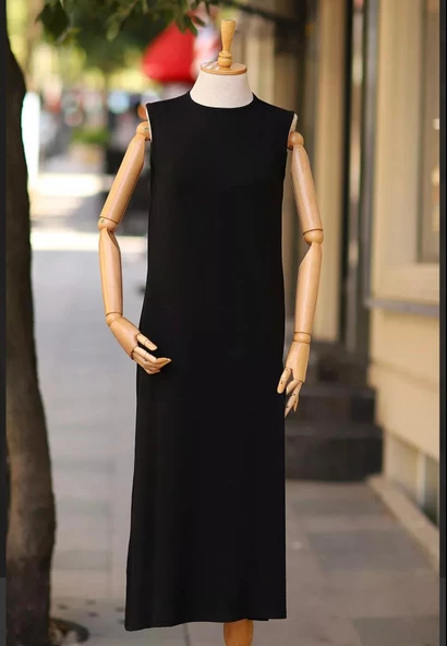 24Y60762 İÇLİK ELBİSE SANDY KUMAŞ KOLSUZ - 3