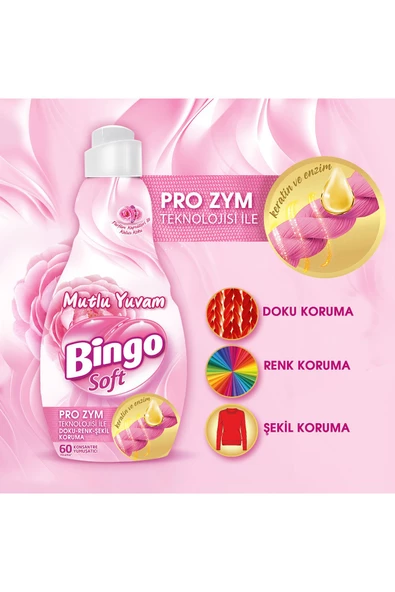 Soft Konsantre Çamaşır Yumuşatıcısı Mutlu Yuvam 1440 ml X 4 Adet - 8
