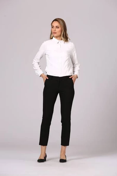 21Y8007 LİVA PLUS PANTOLON KEMERLİ KALEM - 2