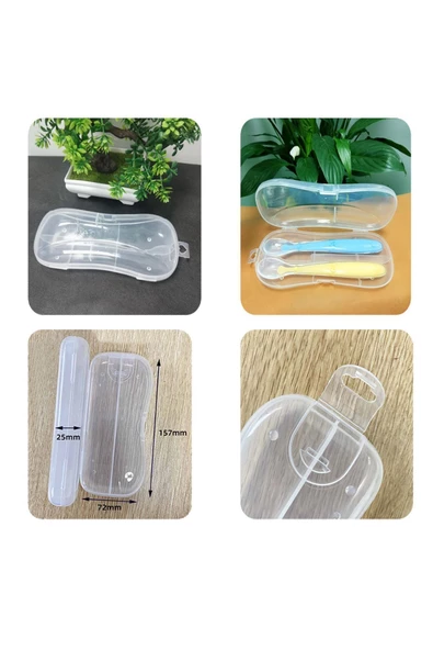 JOJOBEBEK Çocuk Silikon Saplı Paslanmaz Çelik Uçlu Çatal Ve Kaşık, Saklama Kutusu (LACİVERT) - 6