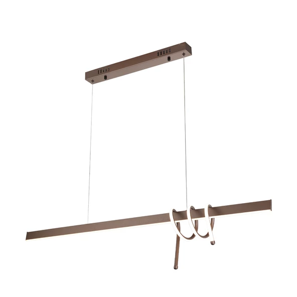 Apliqa Feyza Krom Sıralı 45 Watt Modern Tasarım Yemek Masası Üstü Led Avize - 2