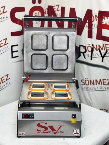 Sönmez Vakum 110*110 Kare Tatlı Tabağı Kapatma Makinesi - 4