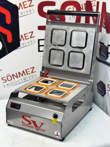 Sönmez Vakum 110*110 Kare Tatlı Tabağı Kapatma Makinesi - 2