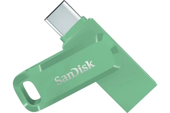 SanDisk Ultra Dual Drive Go 256GB SDDDC3-256G-G46AG USB & Type-C Flash Bellek Yeşil