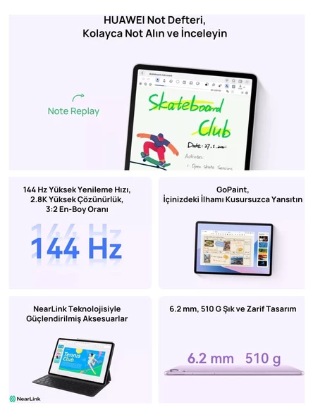 Huawei MatePad 11.5"S 256 GB Uzay Grisi Tablet - 7