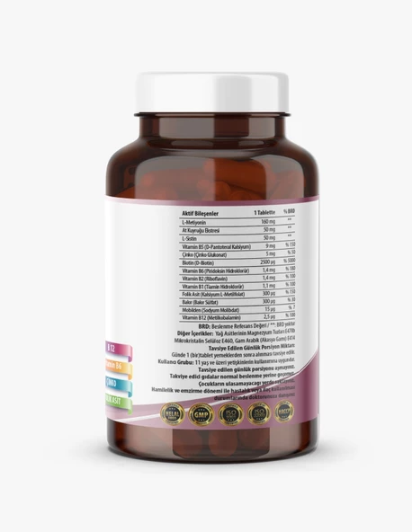 Ncs Biotin 2500 Mcg L Sistein Çinko 60 Tablet - 2