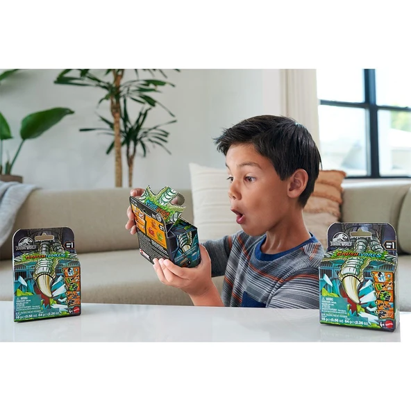HVB29 Jurassic World Crushivores Serisi - Sürpriz Aksesuarlı Figür - 7