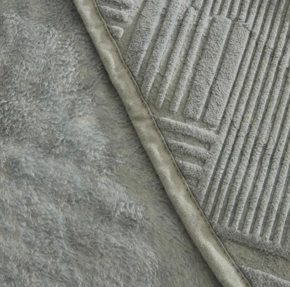 Karaca Home Rita Mavi Tek Kişilik Emboss Battaniye - 4